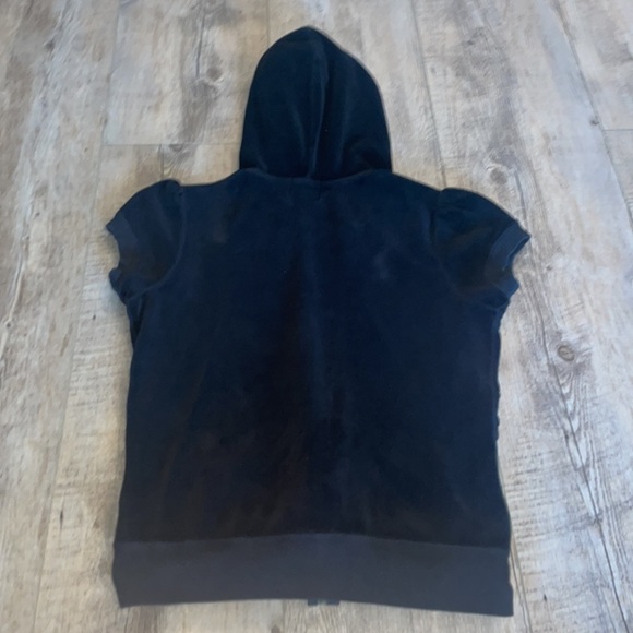 Juicy Couture Terry Short Sleeve Hoodie - Picture 3 of 4